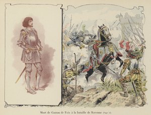 Death of Gaston de Foix, Duke of Nemours, at the Battle of Ravenna, Italy by Paul de Semant